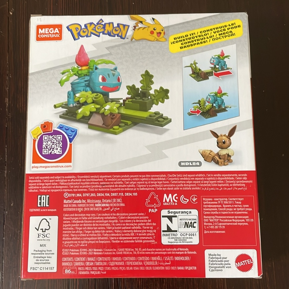 New In Box Mega Construx Pokémon Ivysaur Building Set 86 Pieces - Picture 4 of 6